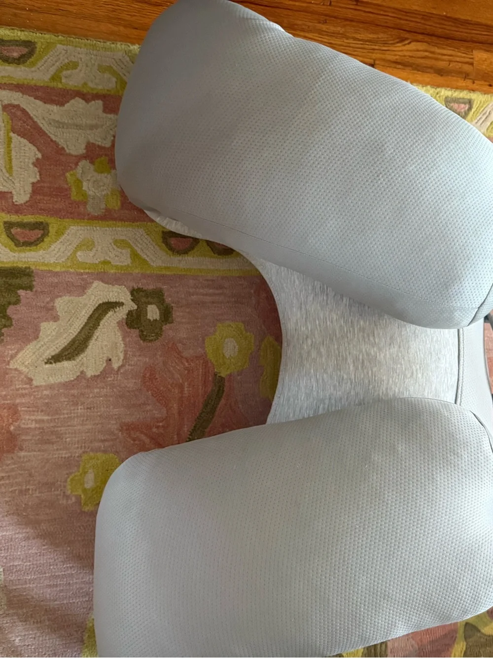 U-Shaped Cooling Body Pillow in Light Gray